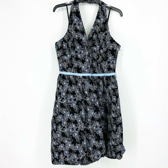 Maggy London Women Casual Halter Bubble Hem Dress - Picture 4 of 6